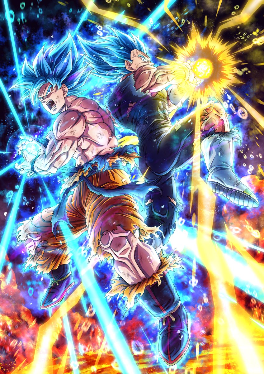 ドラゴンボール超ブロリー4周年 新規絵が描けてないので過去絵で