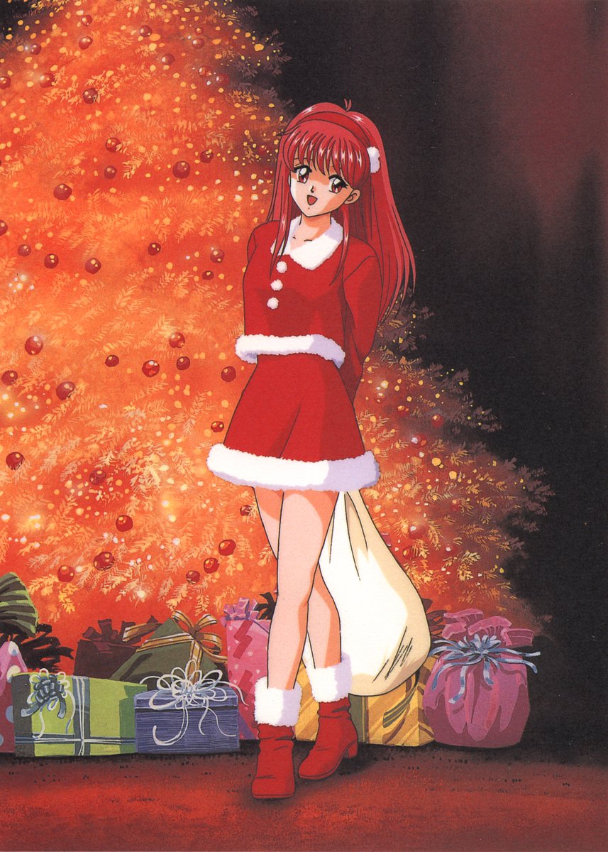 Shiori Fujisaki Christmas illustration by Masashi Kokura, for the