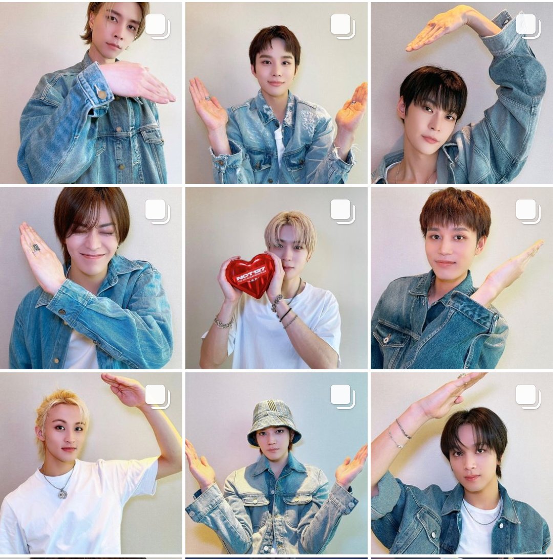 nct 127 formed a heart shape and Jaehyun is in the middle 🥹 the