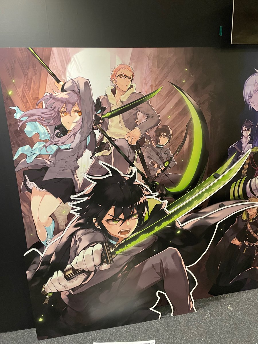 終わりのセラフ 生誕10周年記念展」は明後日(3/17)〜開催!!!!!✨ 絶賛