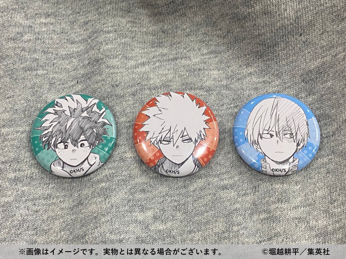 ヒロアカ原画展 大阪 新グッズ紹介】 □缶バッジ付きカレッジ風