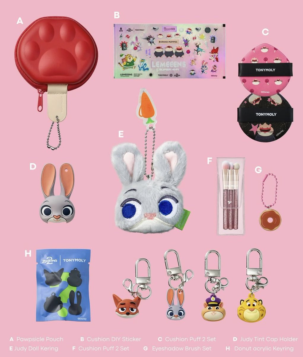 tonymoly×ズートピア2🐰🦊🐹 詳細きました！