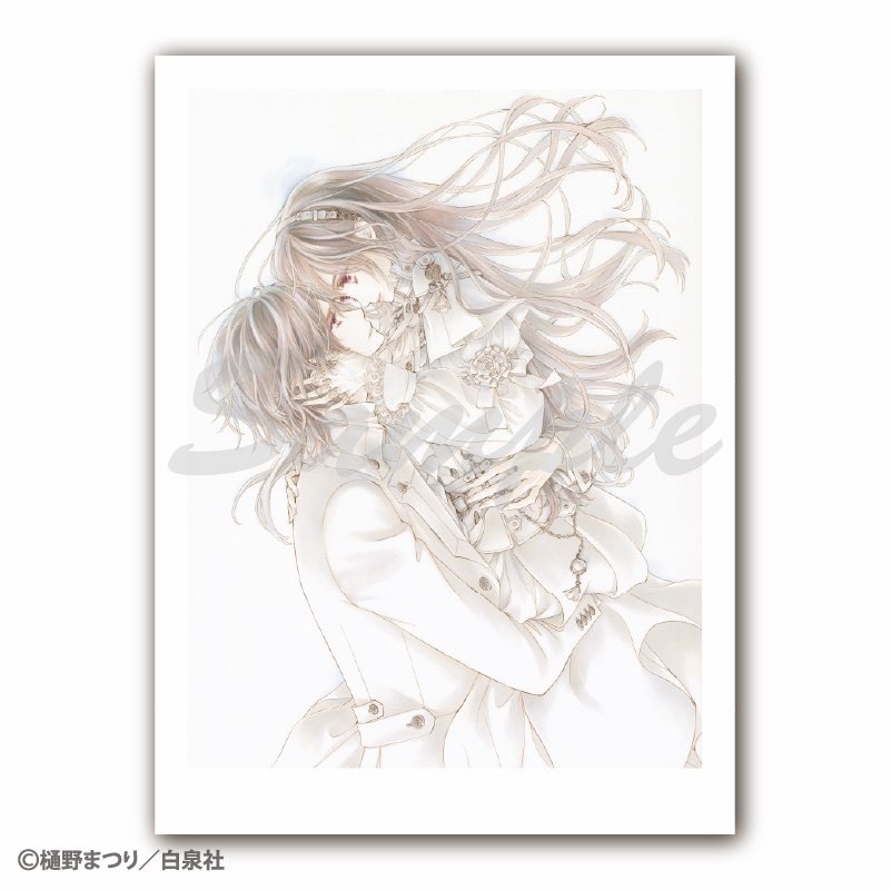 ヴァンパイア騎士展 下絵 ヴァンパイア騎士原画展 限定 直筆「原稿下絵