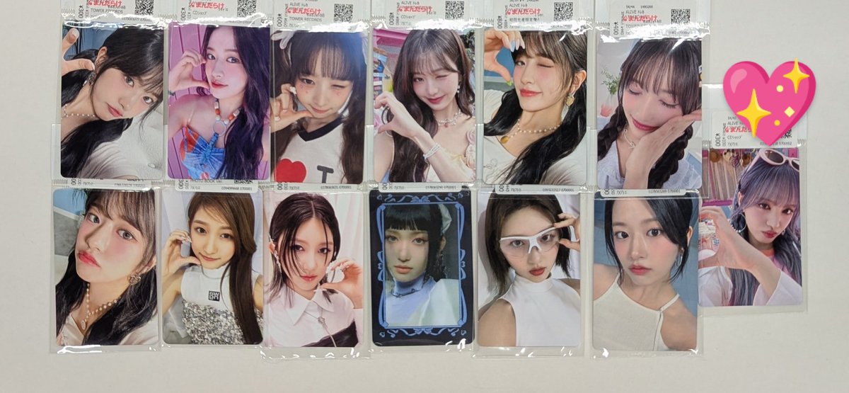 IVEのトレカがまとめて入荷しました。 こちらは通販もご利用いただけ