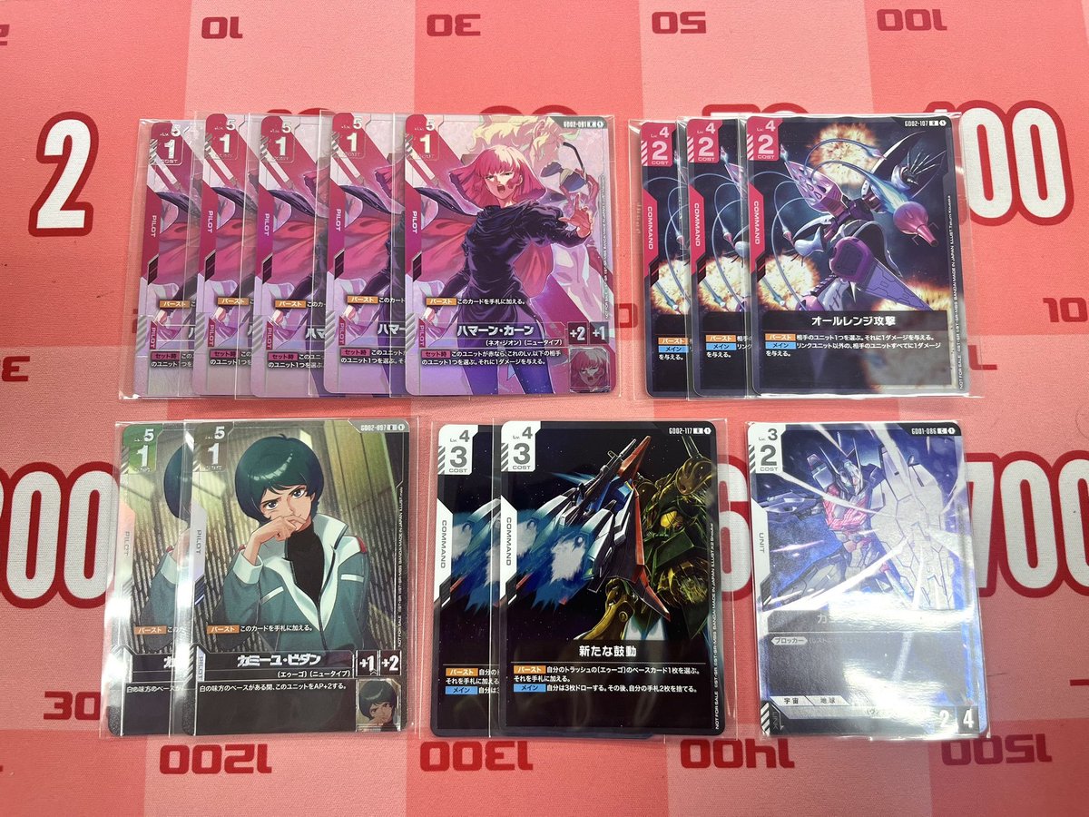 ニュータイプチャレンジ キュベレイ 1枚 ハマーン 1枚 オールレンジ