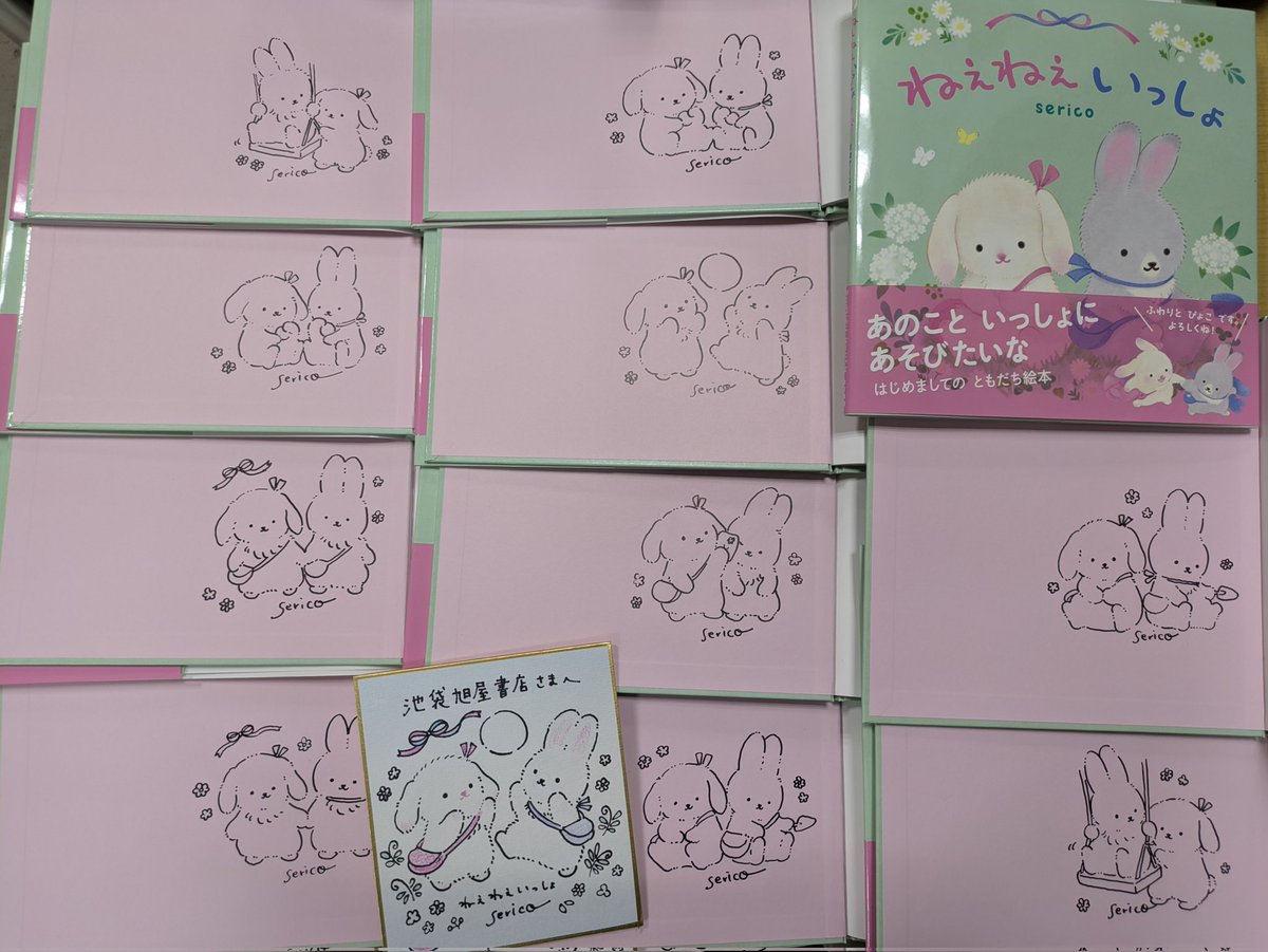 サイン本 入荷!!! #serico さん 『 #ねえねえいっしょ 』 サイン