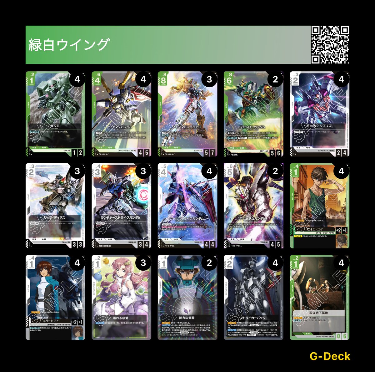 デッキだと3弾用の緑白ウイングが一番定まらなくて困ってる