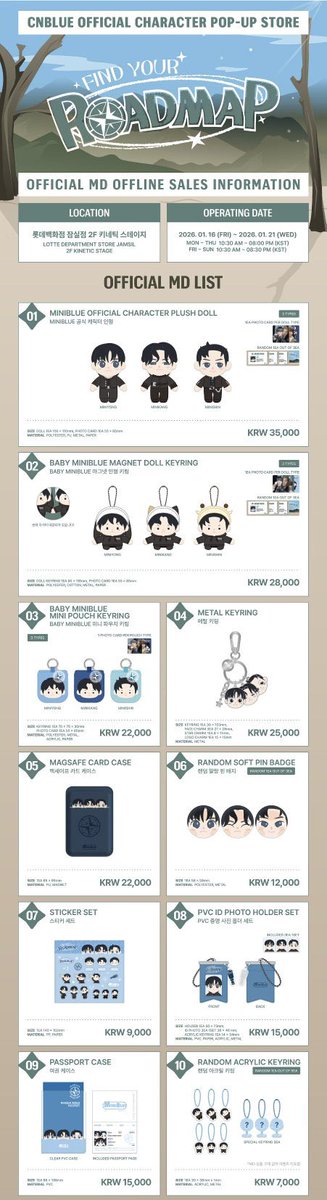 CNBLUE MINIBLUE POPUP FIND YOUR ROADMAP ミニブルー🩵 - ぬいぐるみ