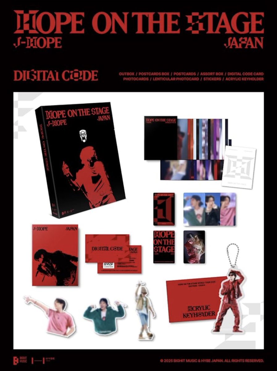J-HOPE - HOPE IN THE STAGE in JAPAN Blu-ray & Digital Code 📆 Pre