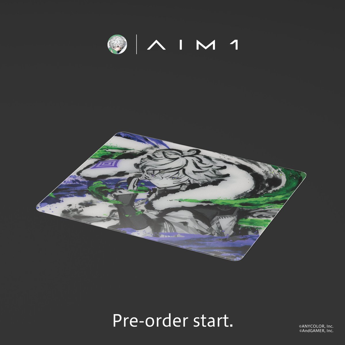 AIM1 × 叢雲カゲツ 叢雲」コラボガラスマウスパッドをお手伝いさせて