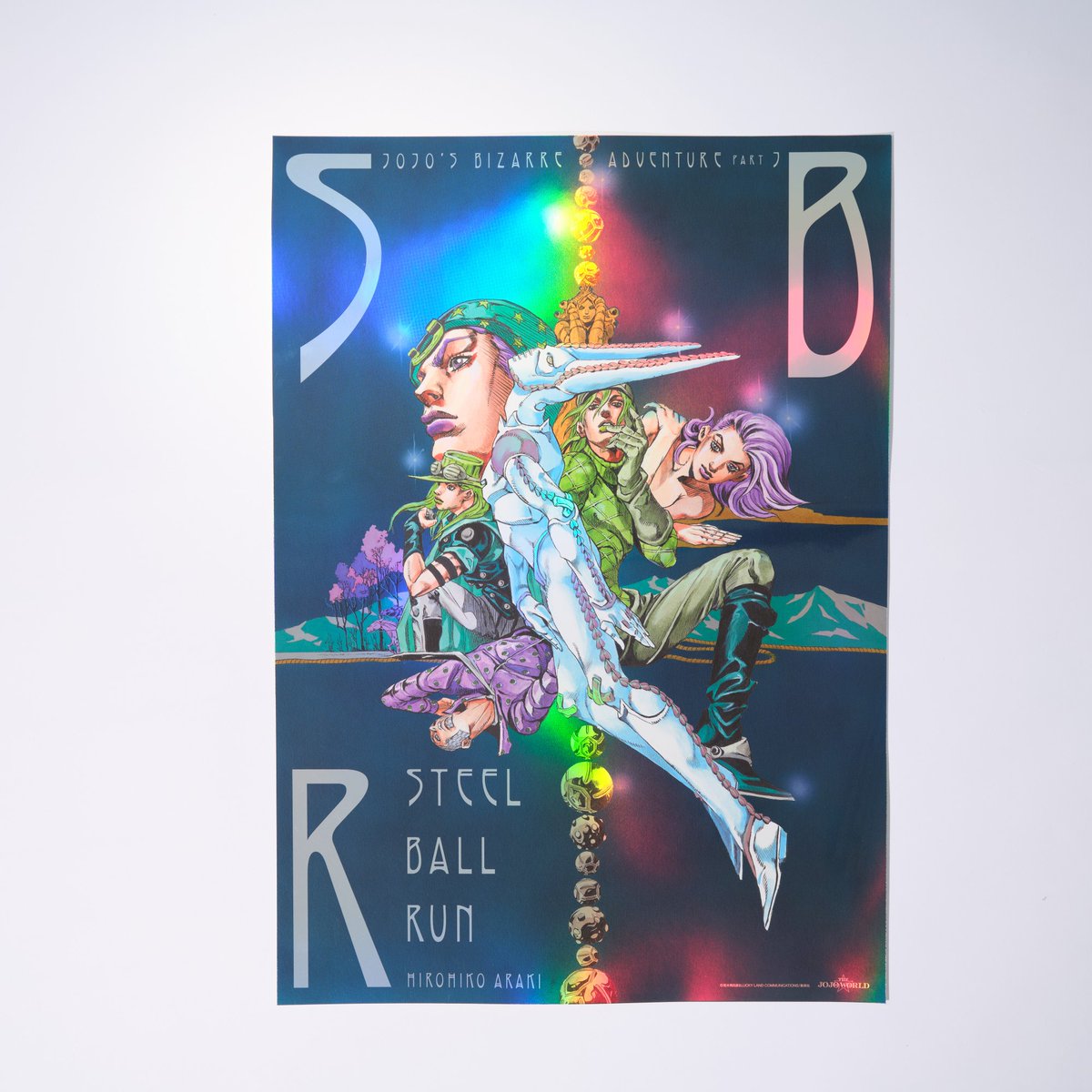 ジョジョの奇妙な冒険 ジョジョワールド B3オーロラポスター 3〜5部セット ジョジョの奇妙な冒険 ジョジョワールド B3オーロラポスター 3〜5部