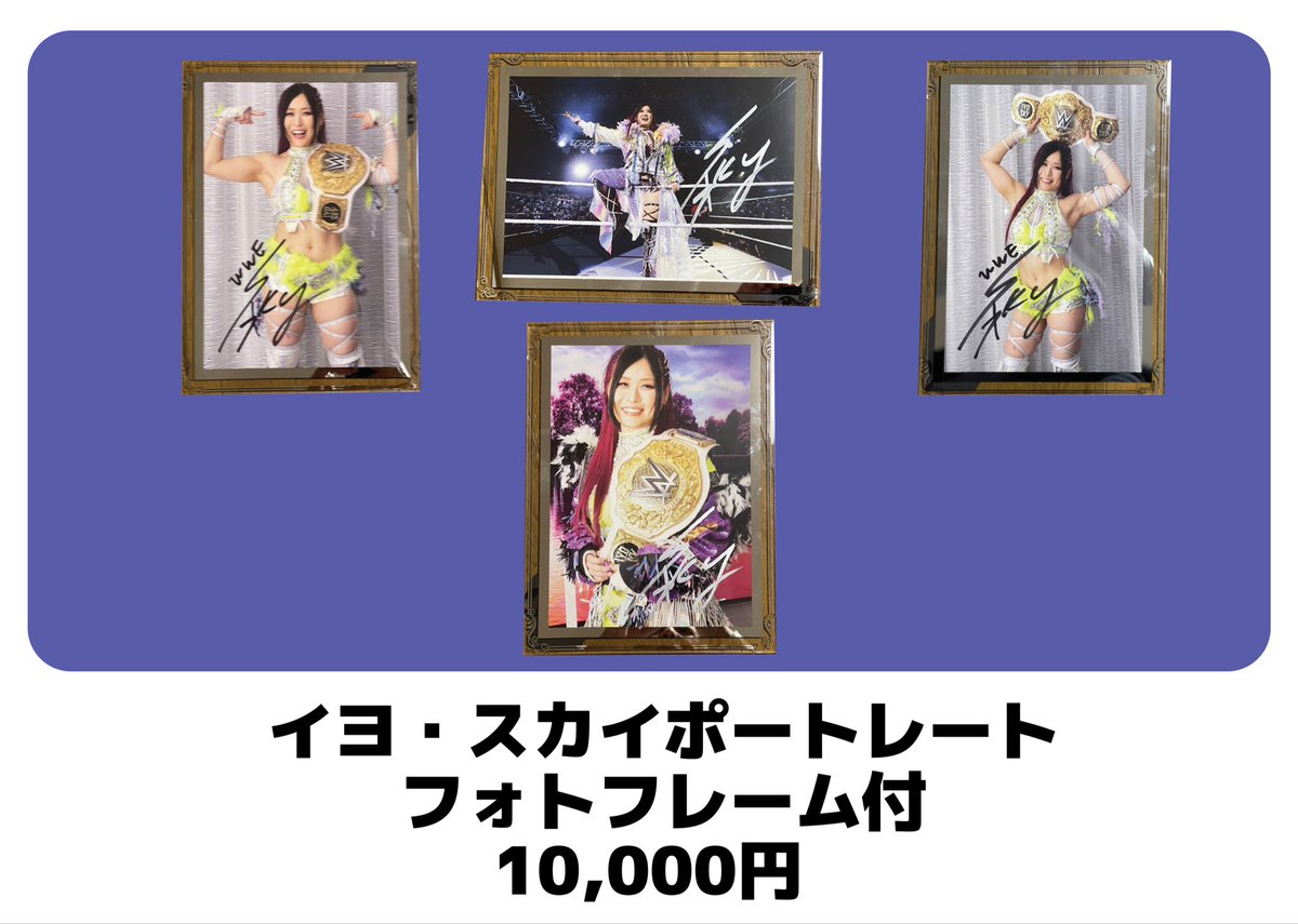 🟧両国国技館大会新発売グッズ情報 イヨ・スカイ サイン入りポート