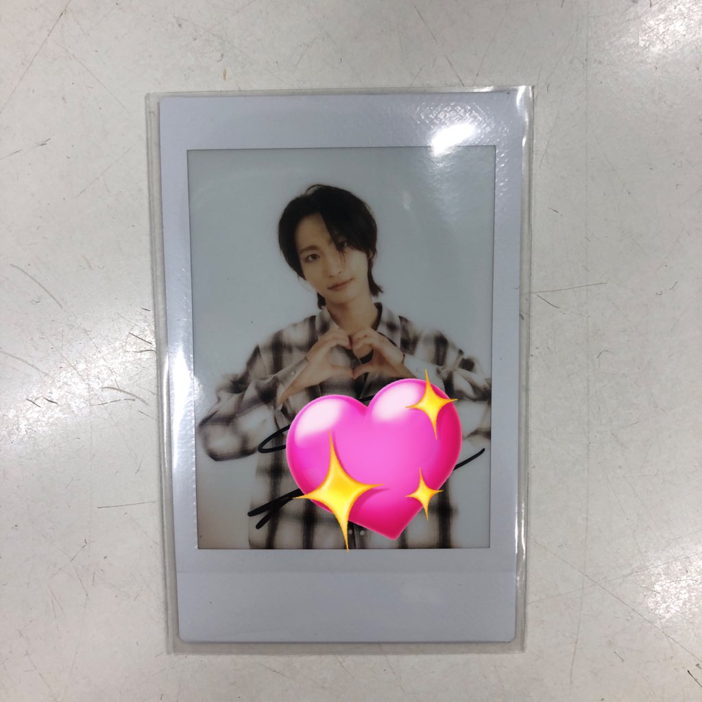 ATEEZ ソンファ 直筆サイン入り当選者ポラロイド ATEEZ ソンファ 直筆