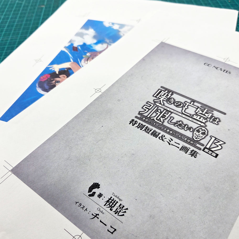 ノベルズ13巻限定版に付属する小冊子の編集作業中✍️ おや…この