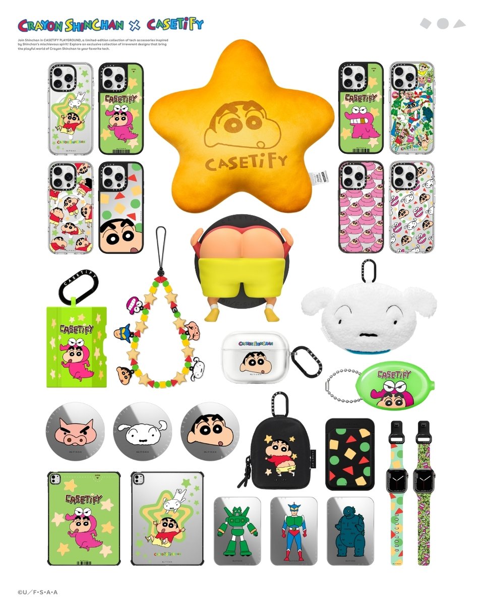 クレヨンしんちゃん x CASETiFY／ スマホストラップ ⭐️🤩 嵐を呼ぶ5