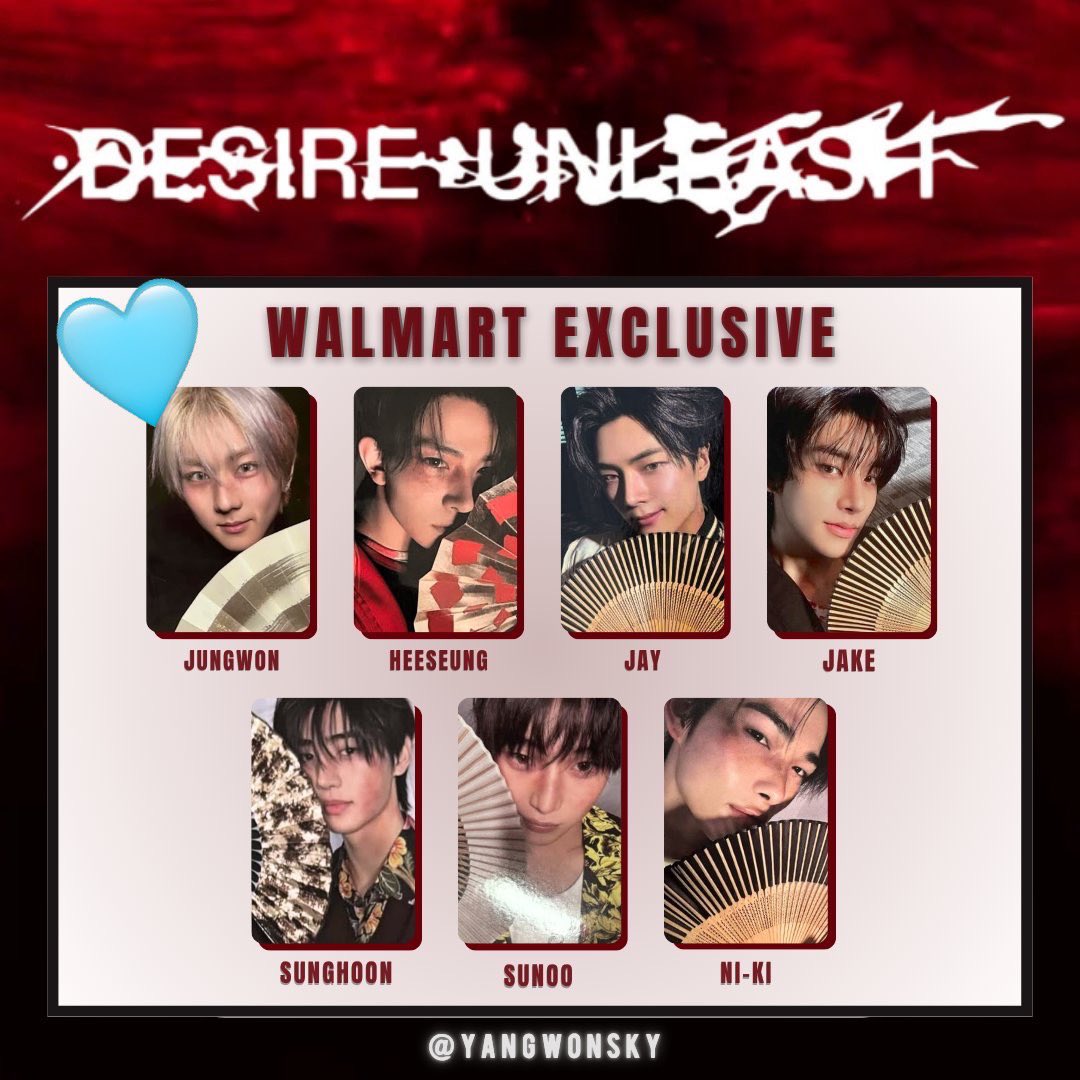 ENHYPEN mini6 Walmart アメリカ US限定 トレカ ニキ ENHYPEN mini6