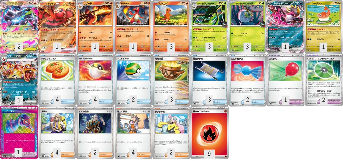 【超高レアリティ本格構築】メガリザードンXexデッキ