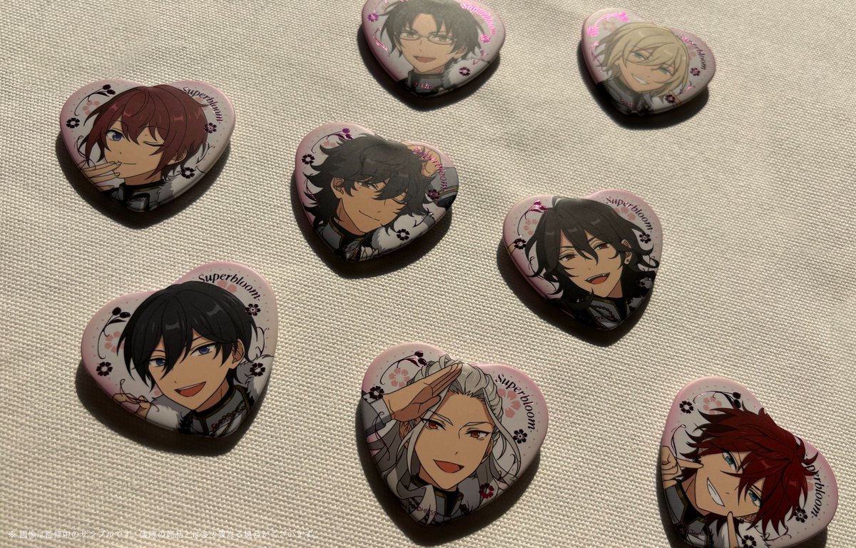 描き下ろしイラストグッズ 予約受付中 💐 🔹 ハート缶バッジ