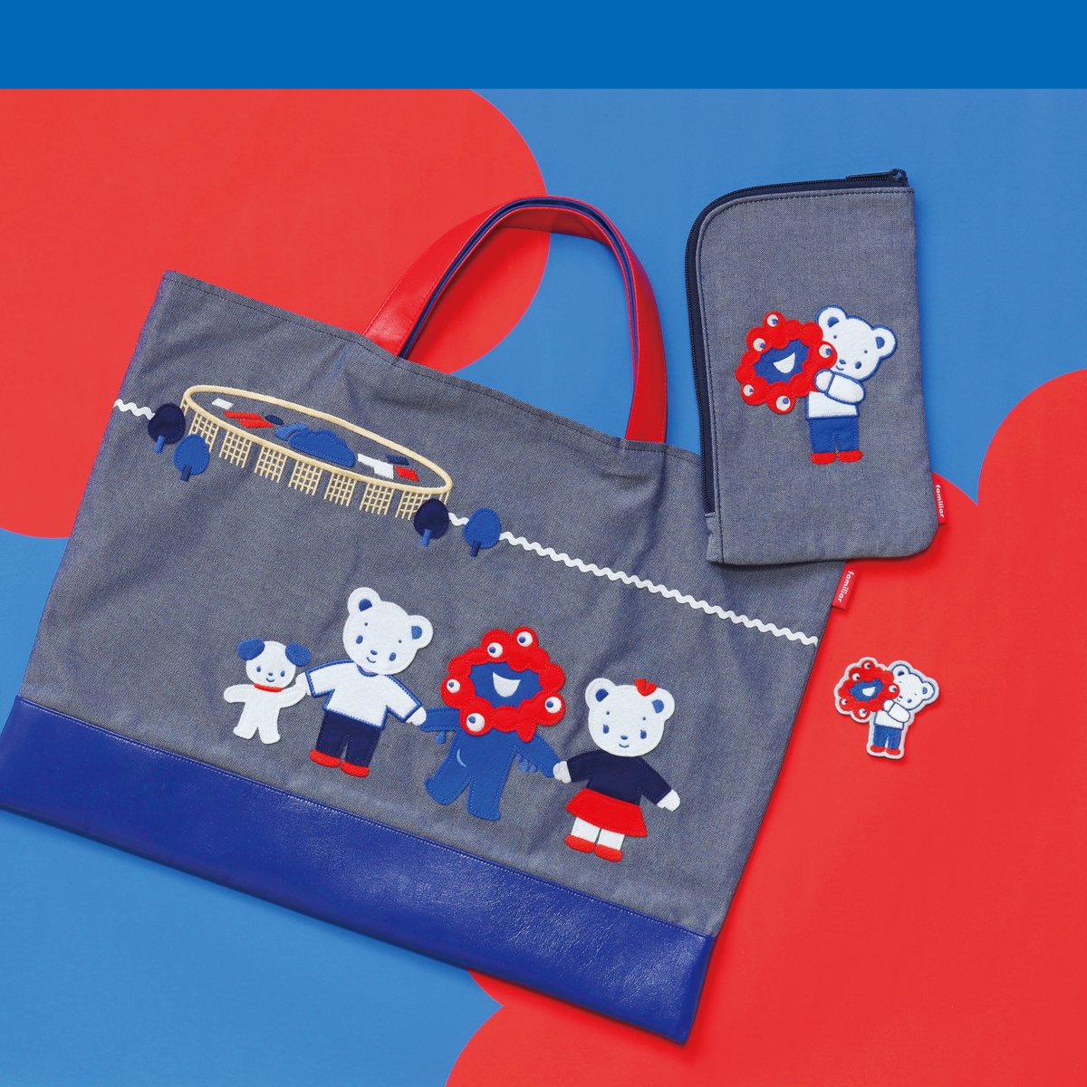 familiar&ミャクミャク】 ファミちゃんとミャクミャクをモチーフにした