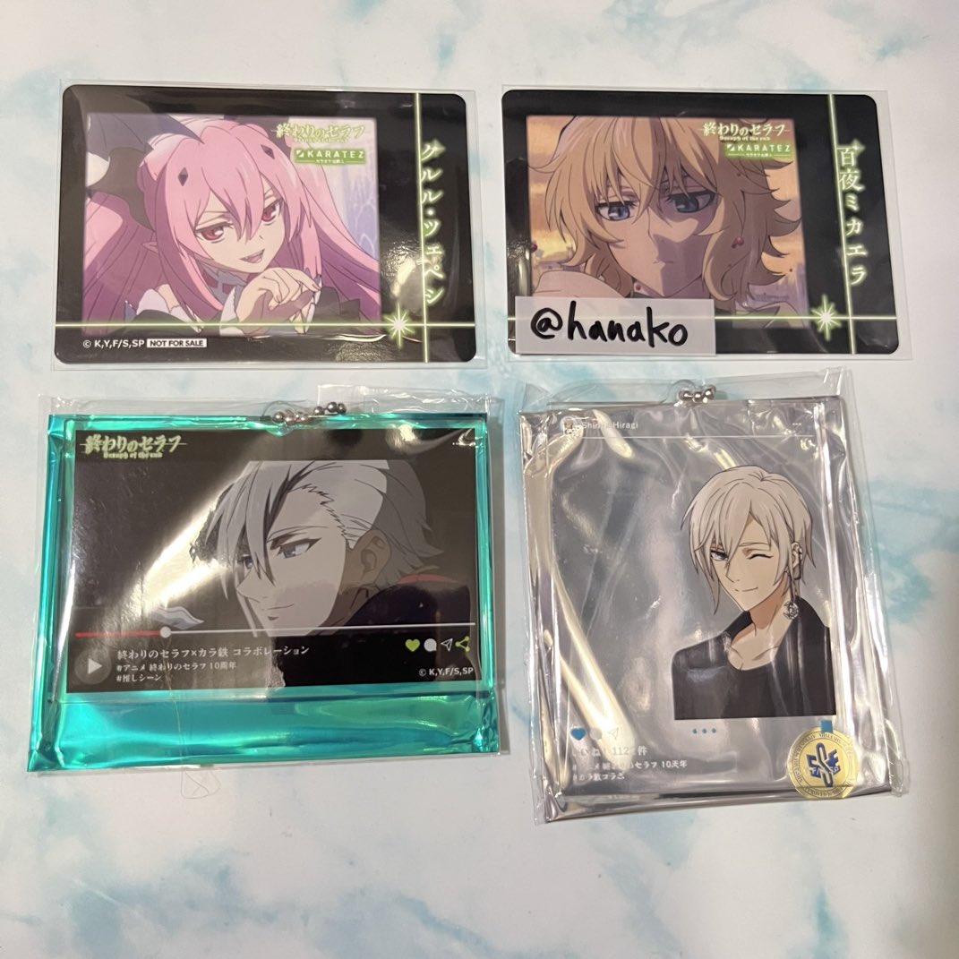 クルル 缶バッジ 終わりのセラフ カラ鉄 描き下ろしver カラオケの鉄人