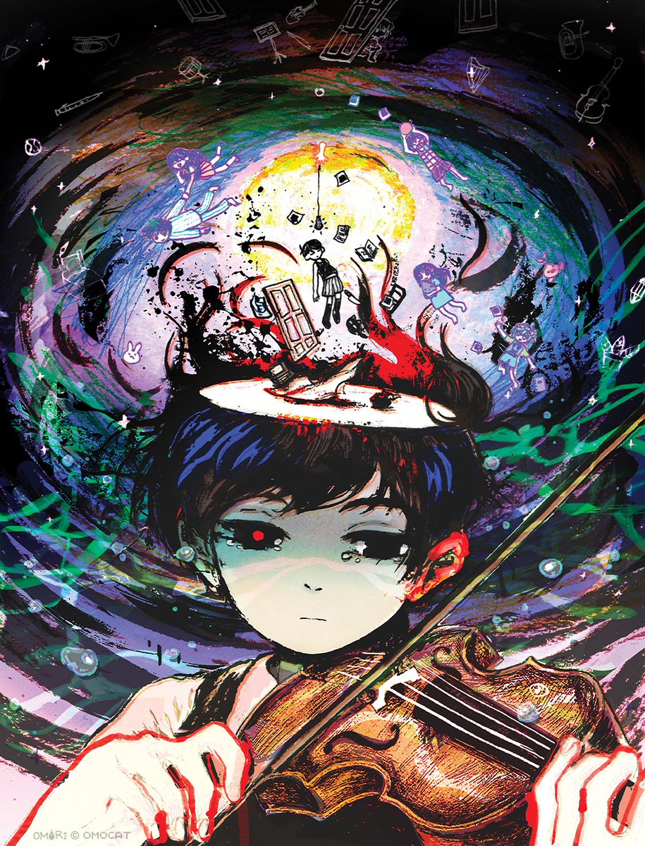 the OMORI 3rd anniversary artwork is available as a limited