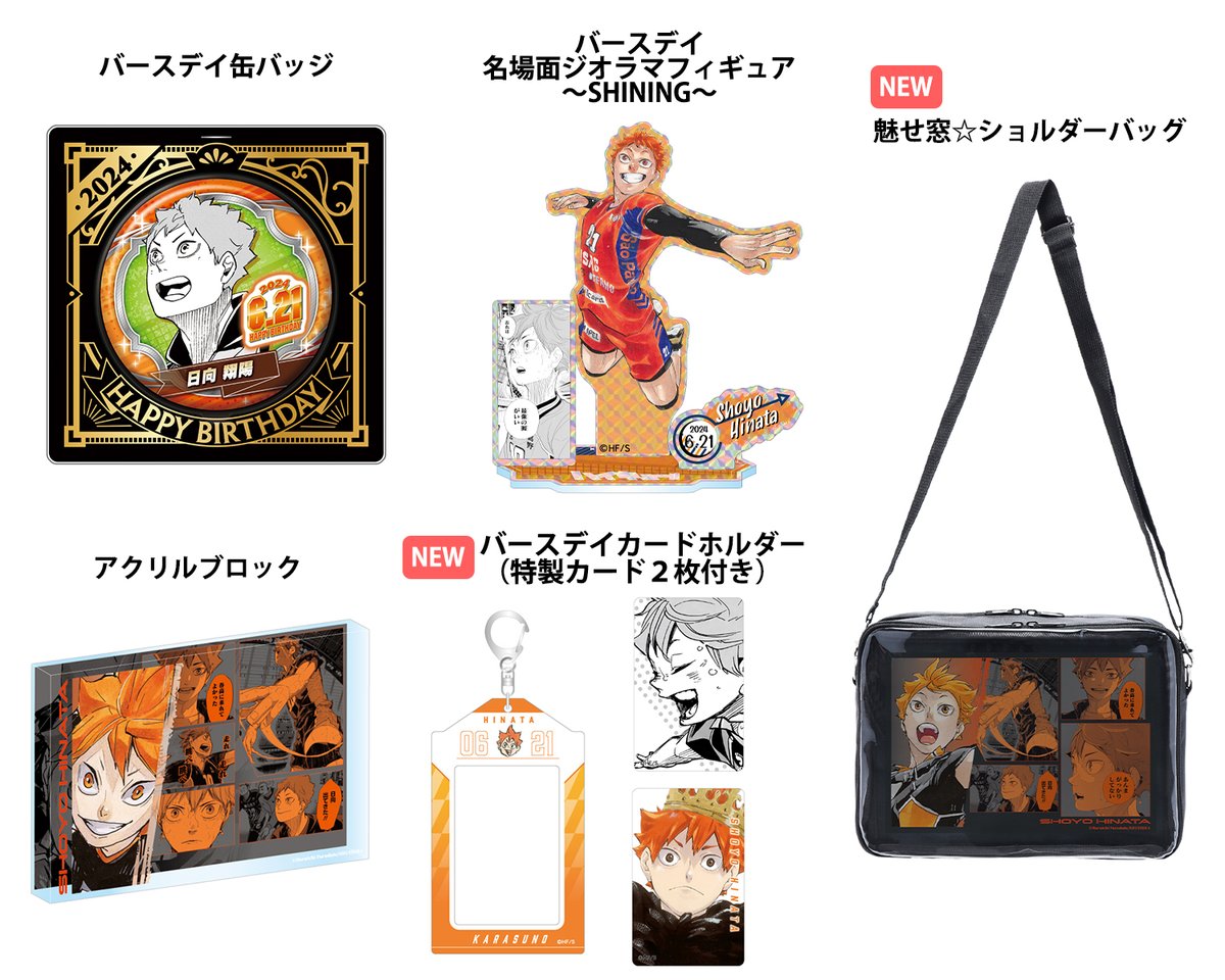 公*o様 ハイキュー 日向翔陽 バースデー クリスマス 缶バッジセット 公