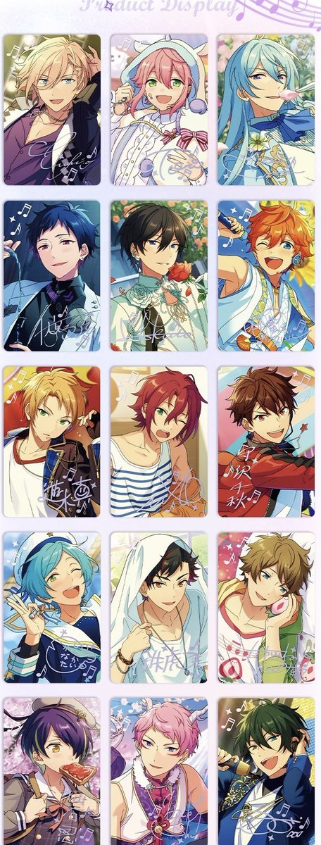 あんスタ 中国 心動時刻 ポラロイド 全絵柄公開 サイズ:63*89mm 全49種
