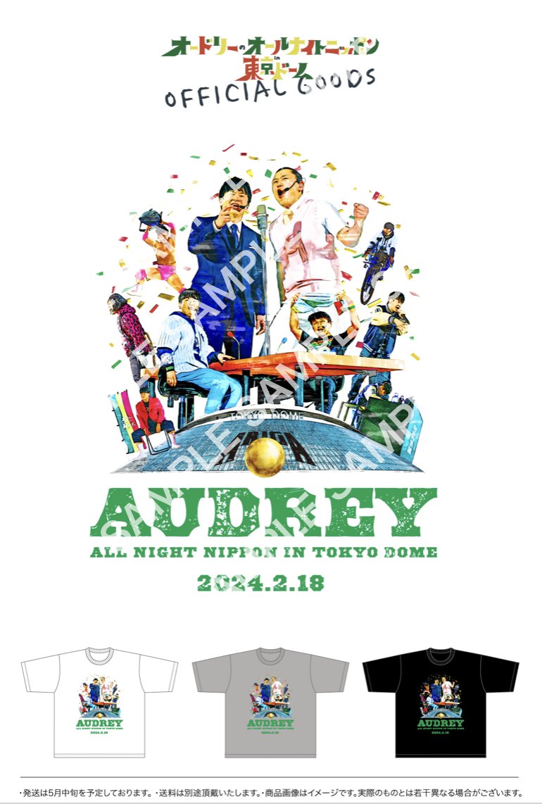 公式グッズ】 新アイテム「オードリーのオールナイトニッポンin東京