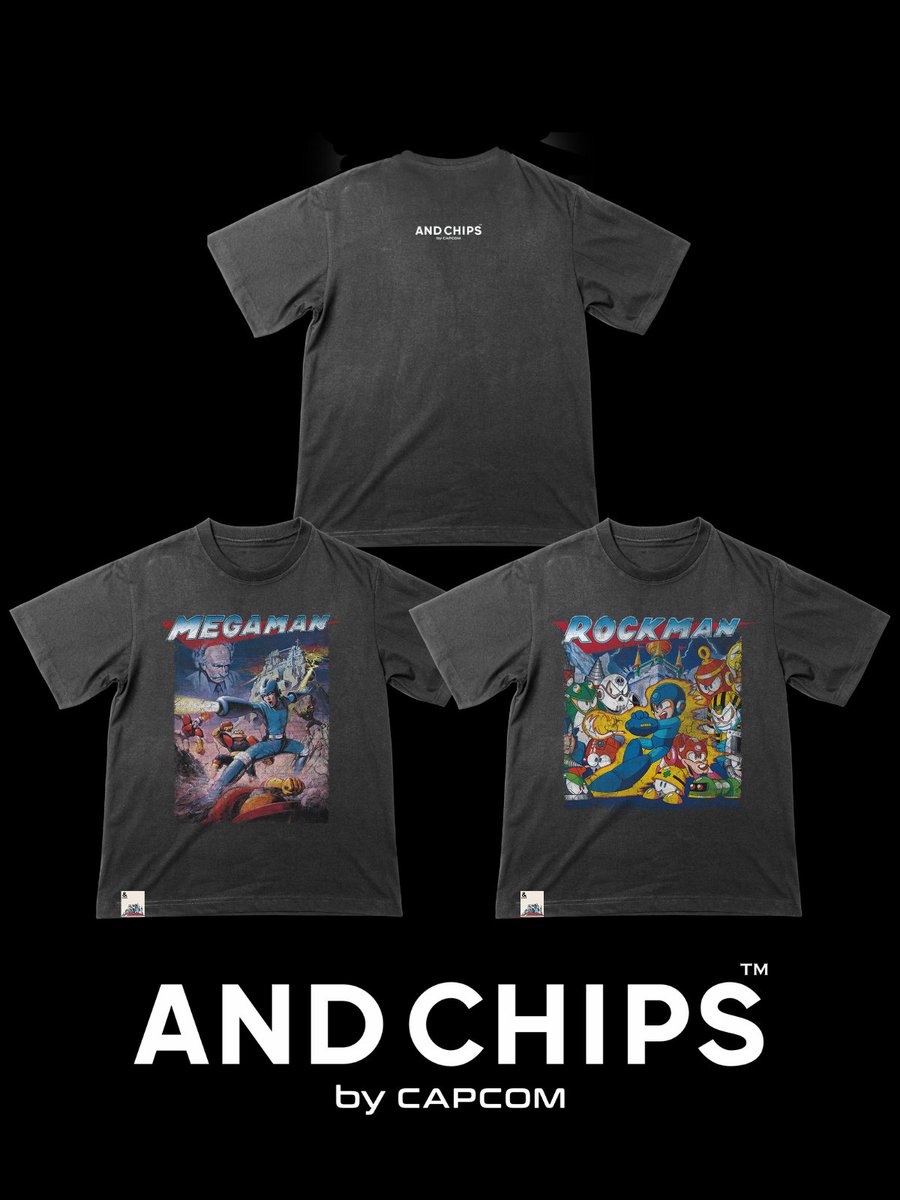 CAPCOMスタッフ用Tシャツ 非売品 当時物 未使用 ロックマン CAPCOM