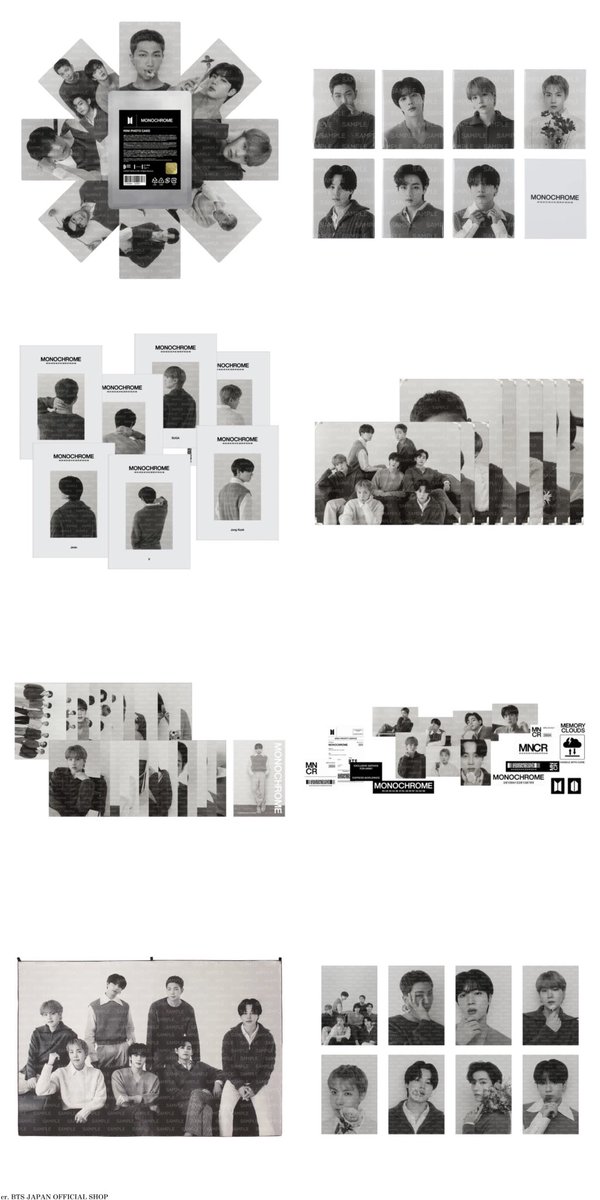 BTS MONOCHROMEの公式グッズがオンライン販売中！！ MONOCHROME