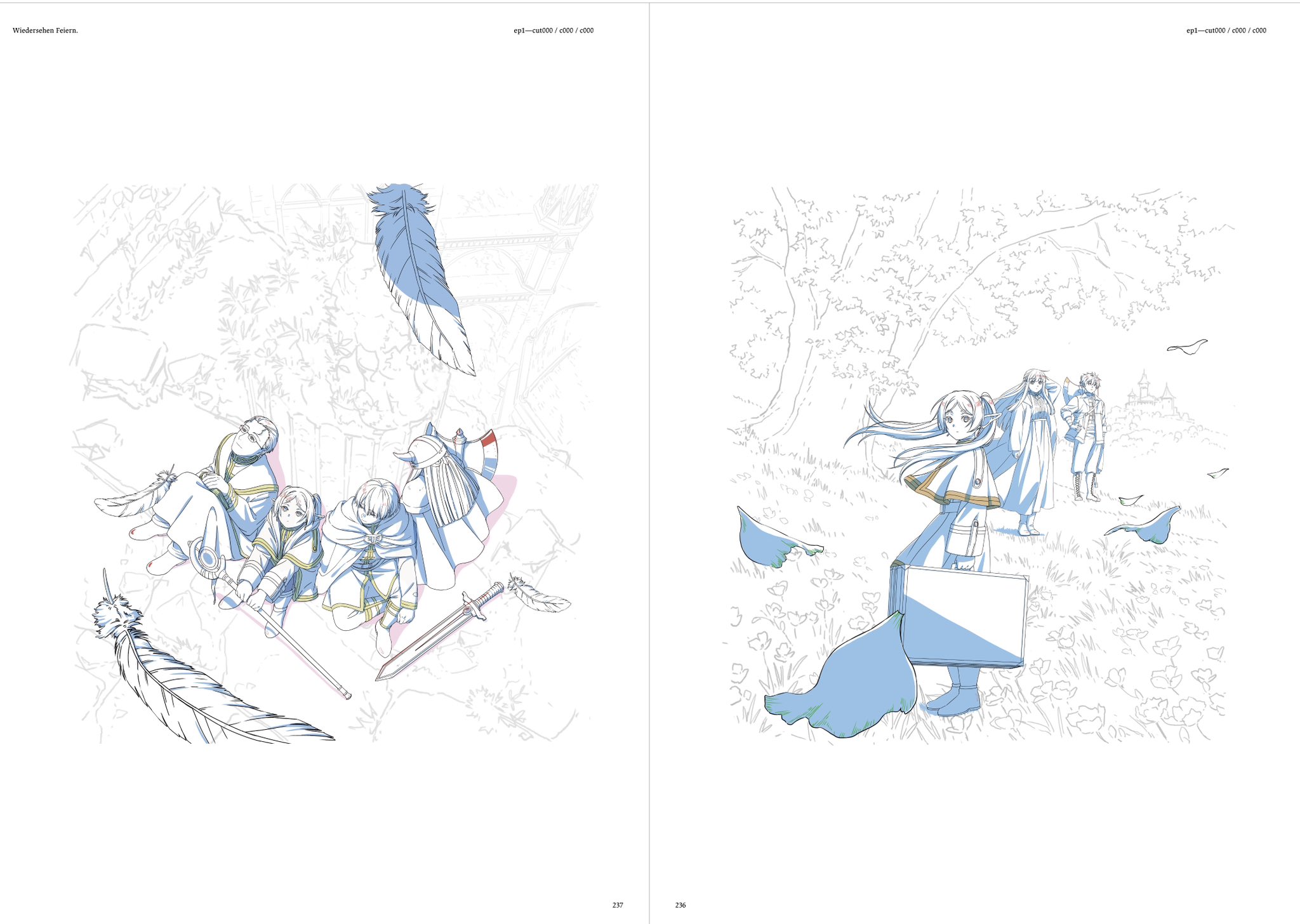 葬送のフリーレン総作画監督&アクションディレクター仕事集 Vol.1、2