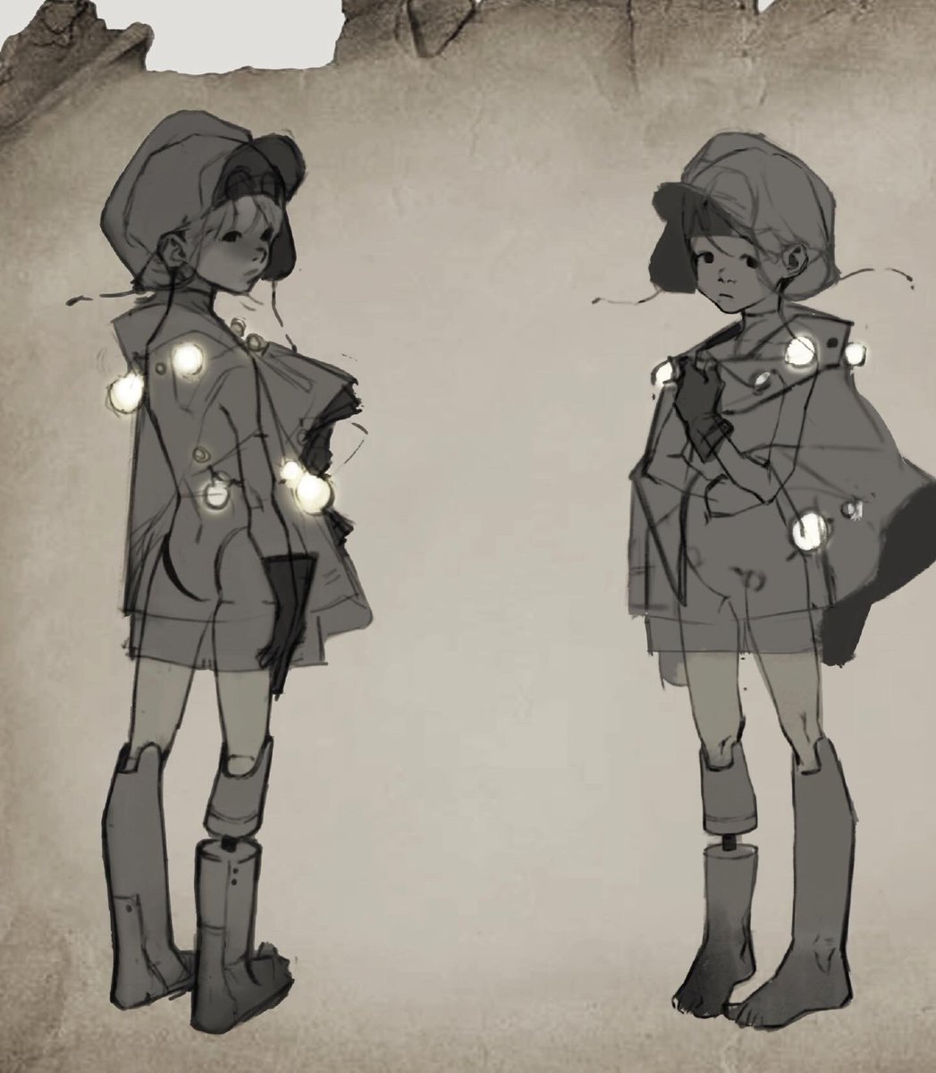 画集初期的一些费稿(p_-)