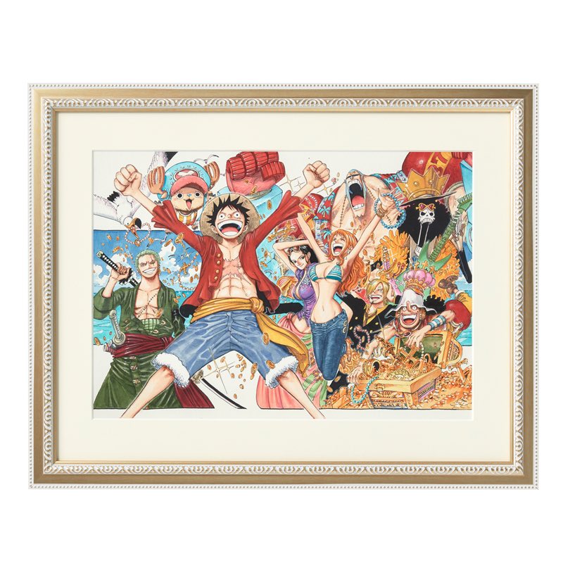 20周年記念ワンピース【箱・袋付き】ONE PIECE 額装高精細複 製原画 箱
