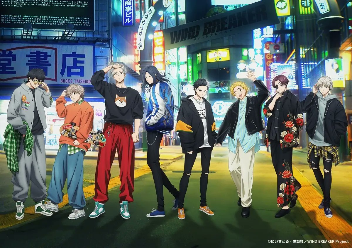 等身集合描き下ろしイラスト WIND BREAKER POP UP STORE in 渋谷DISP