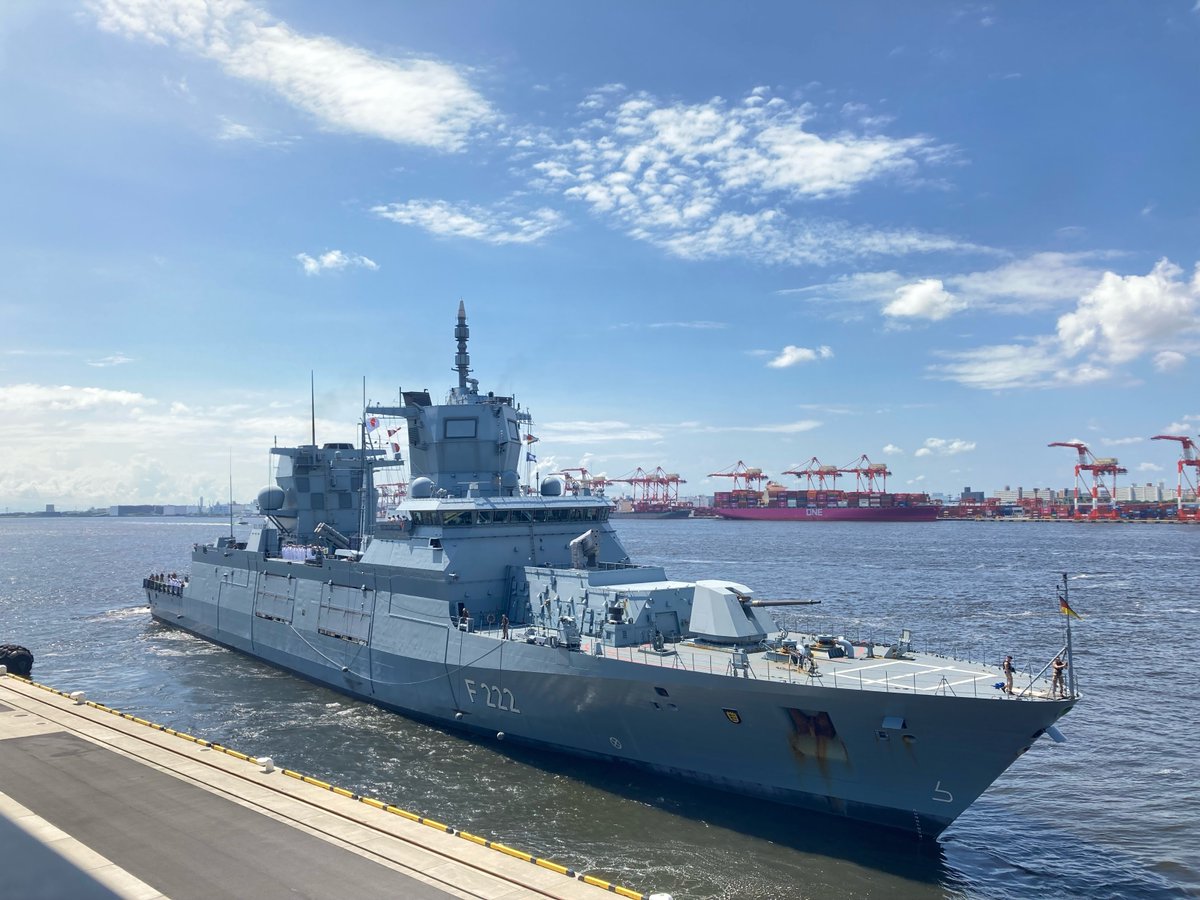 8/20から東京国際クルーズターミナルに寄港していたドイツ海軍の