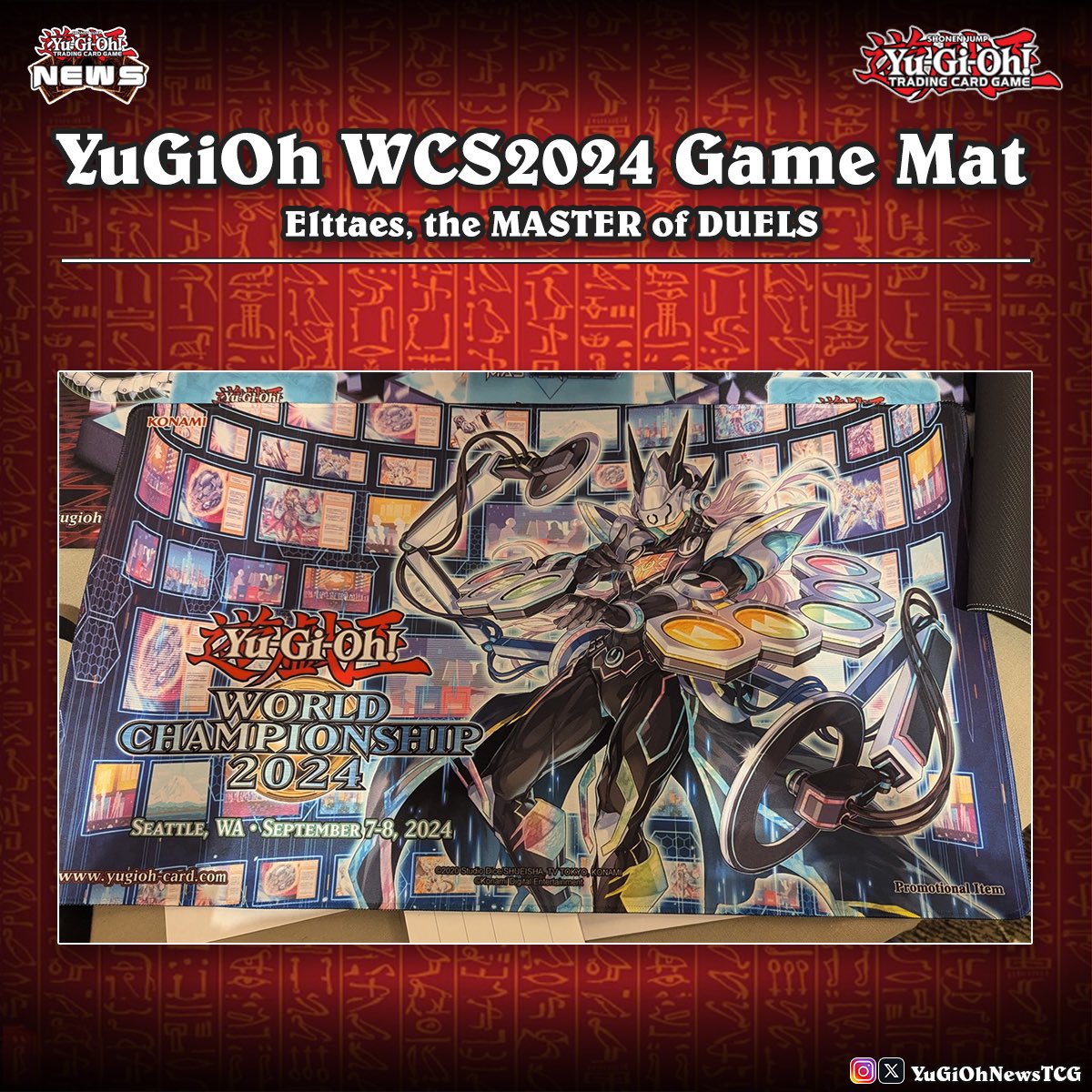 遊戯王WCS2024 記念マットElttaestheMASTERofDUELS 遊戯王WCS2024 記念