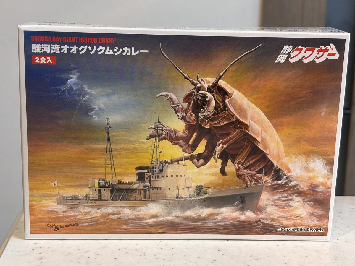 Genius package design for this souvenir curry from Shizuoka