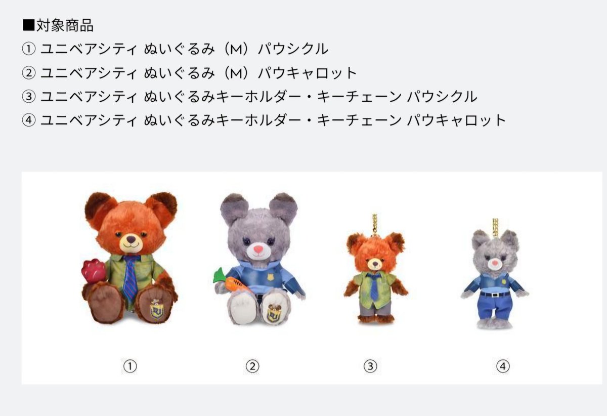 🧸【ユニベアシティ『ズートピア』シリーズ 再販】🧸 大人気につき