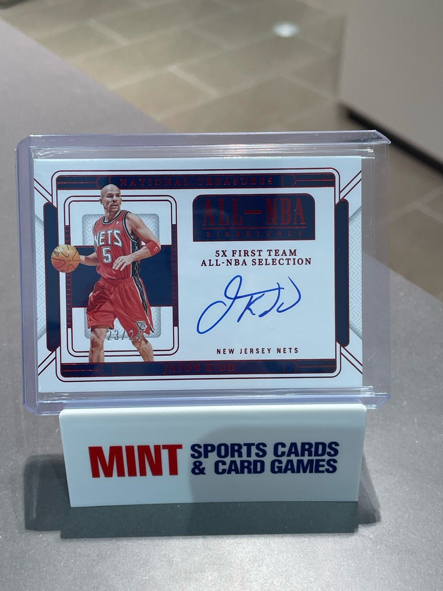 お客様の店内開封にて NBA NATIONAL TREASURE HOBBYから Jason Kidd