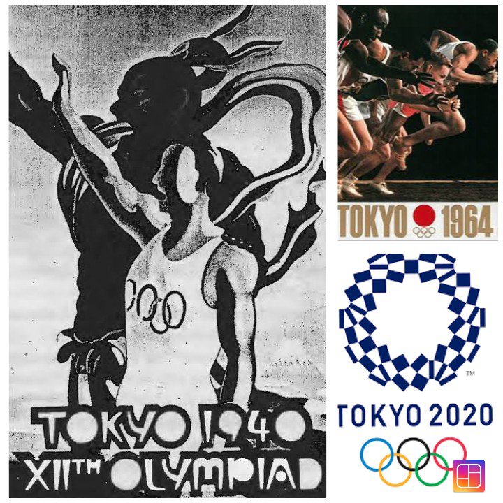 J*様 東京オリンピック 1964 ビンテージポスター 4枚組 値下げ】東京