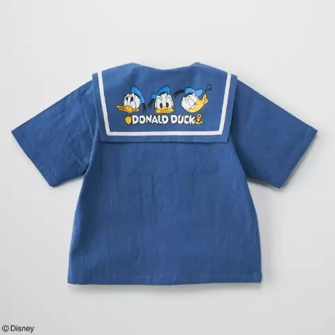 バースデイ『ドナルド×futafuta』半袖Tシャツ、セーラー襟など夏の子供