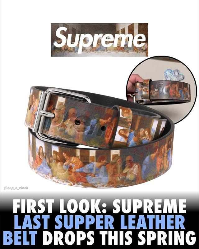 SUPREME 2025 SS x Last Supper Cowhide Leather Belt が登場予定