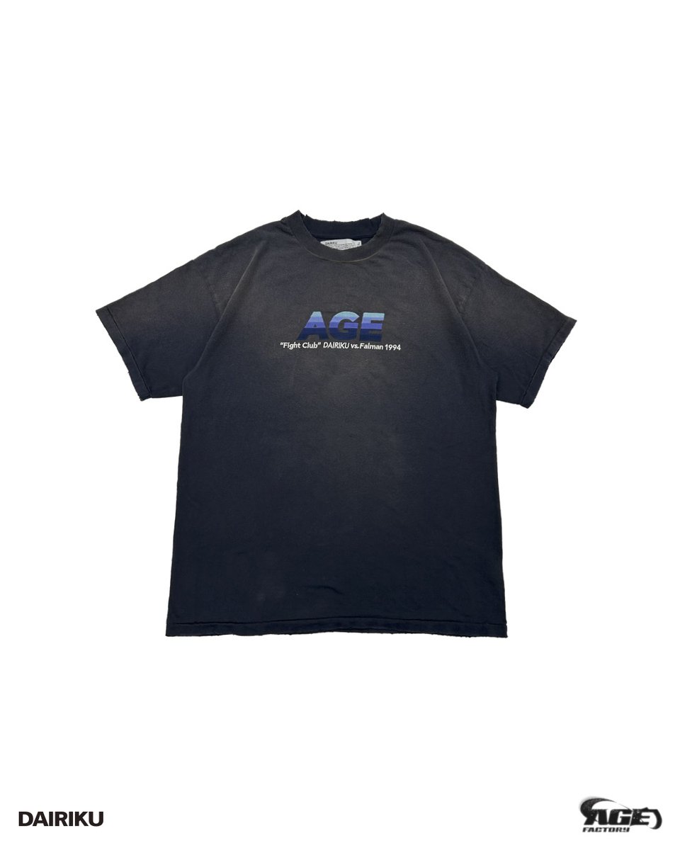 Tomorrow -1 DAIRIKU × Age Factory コラボTシャツ “AGE”Vintage Wash