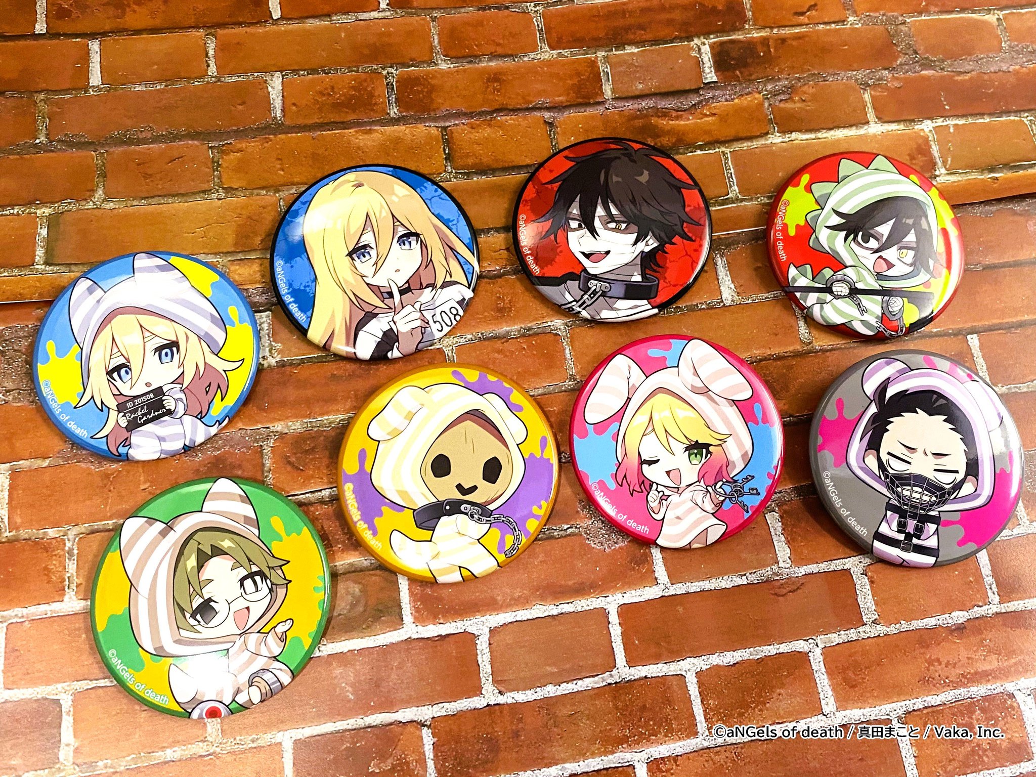 殺戮の天使 サーカス Ver.Circus Troupe 缶バッジ 7点 ザック