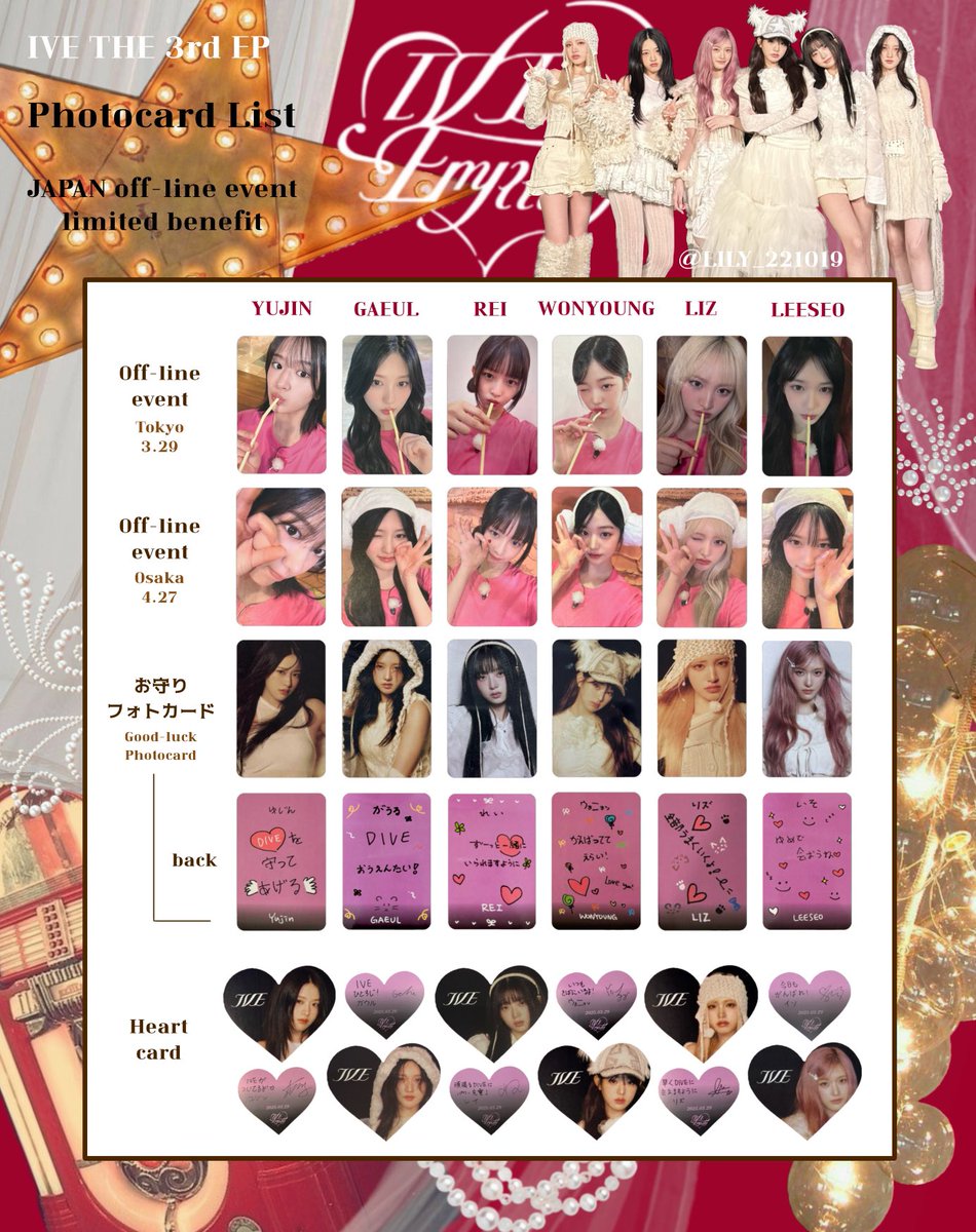 IVE ウォニョン トレカ EMPATHY 会場限定 4/27 IVE ウォニョン トレカ
