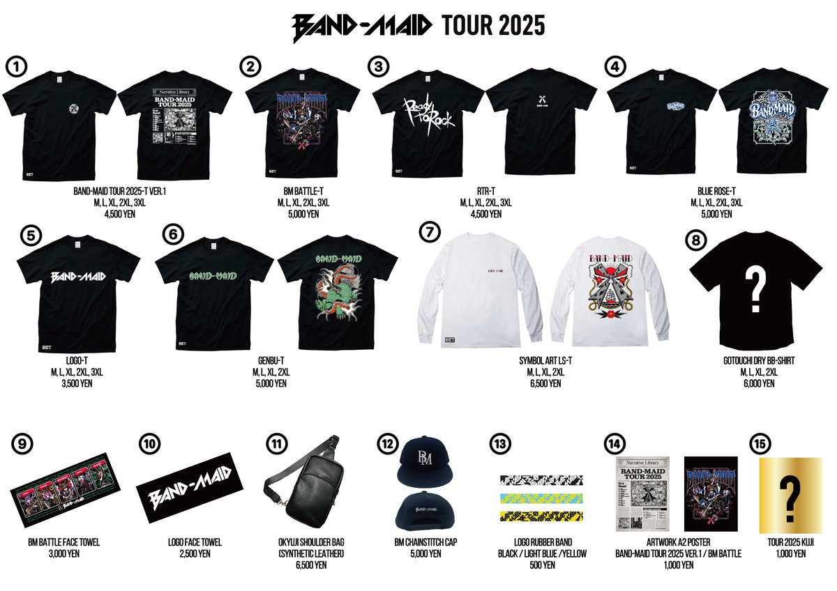 BAND-MAID ベースボールシャツ Mサイズ ご当地 東京 BAND-MAID ご当地