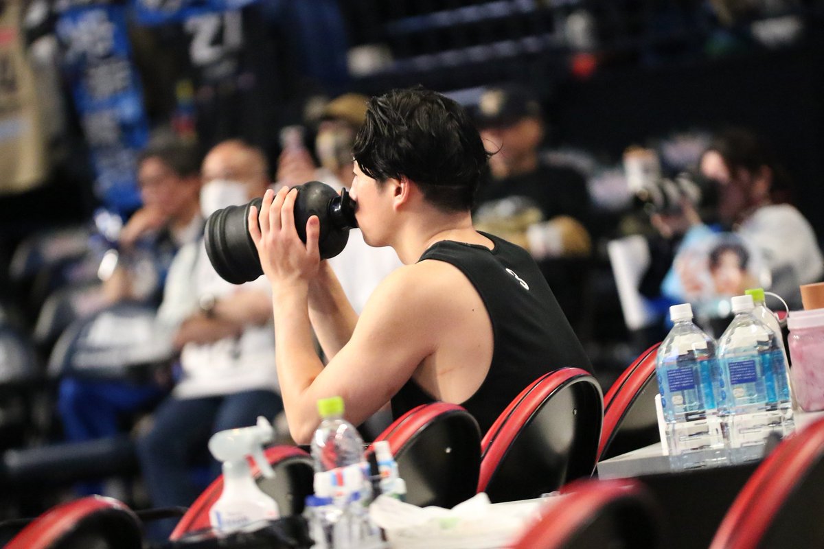 マイボトル両手飲み #安藤誓哉 #島根スサノオマジック