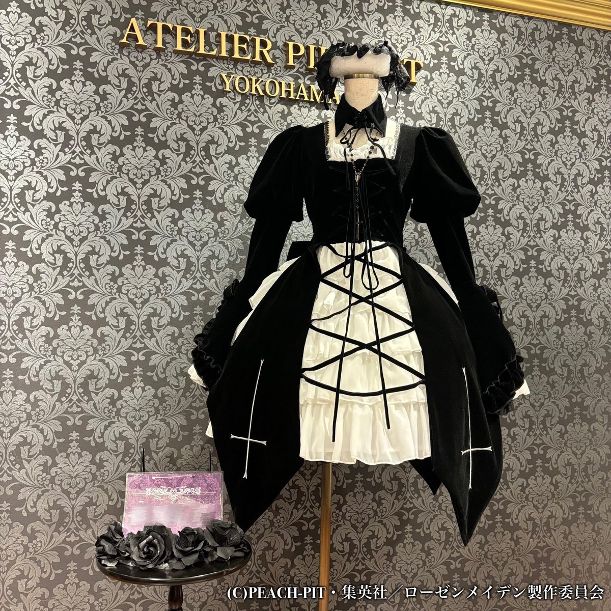 🌹ATELIER PIERROT🌹 Blackwing Crucifix Dress Set -水銀燈コラボ