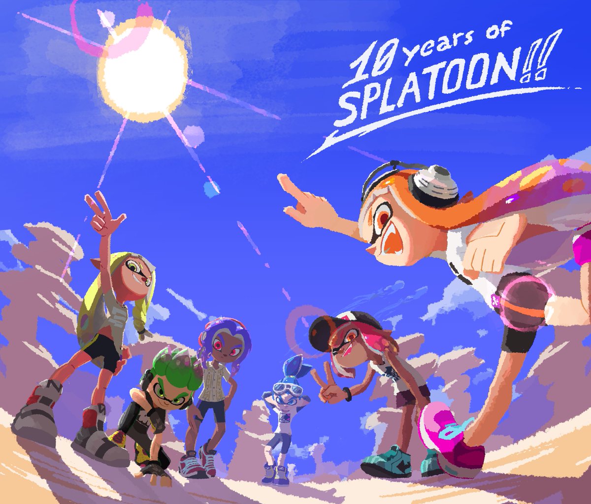 Happy 10th anniversary, keep the battles going! #スプラトゥーン10