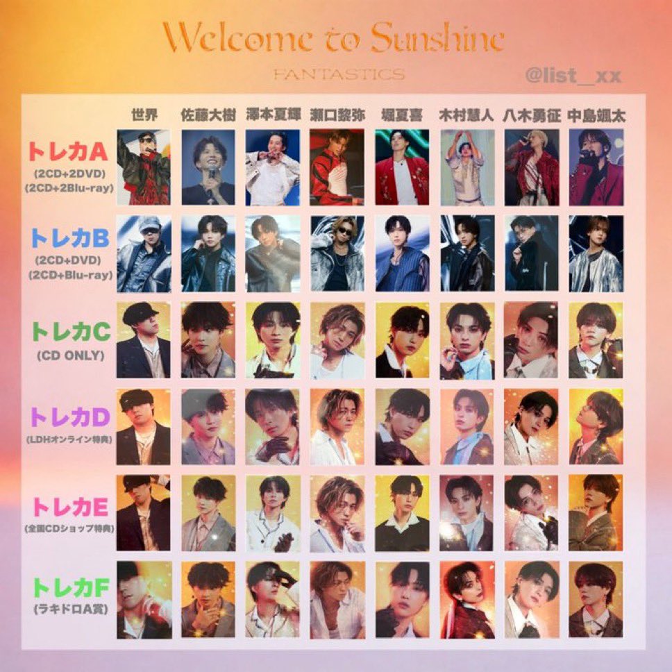 FANTASTICS ファンタ Welcome to Sunshine トレカ 交換 【譲】八木勇征
